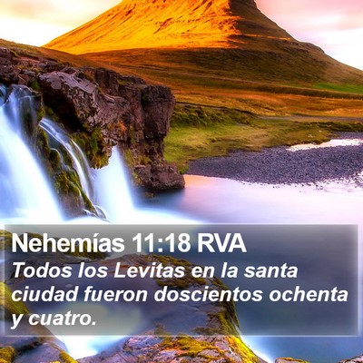 Nehemías 11:18 RVA Bible Verse Image
