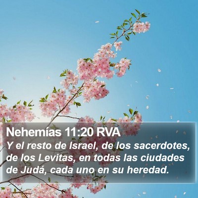 Nehemías 11:20 RVA Bible Verse Image