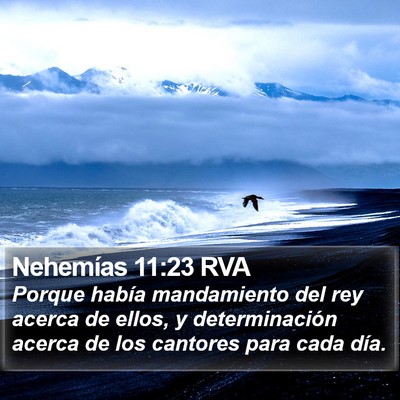 Nehemías 11:23 RVA Bible Verse Image