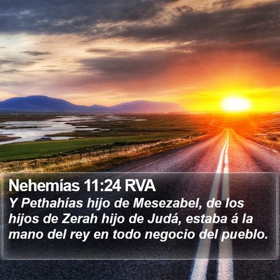 Nehemías 11:24 RVA Bible Verse Image