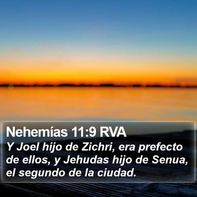 Nehemías 11:9 RVA Bible Verse Image