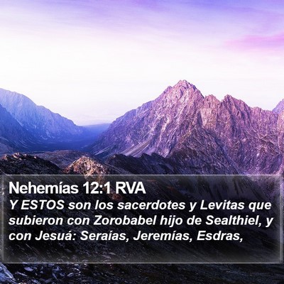 Nehemías 12:1 RVA Bible Verse Image