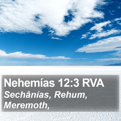Nehemías 12:3 RVA Bible Verse Image