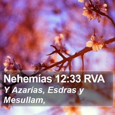 Nehemías 12:33 RVA Bible Verse Image