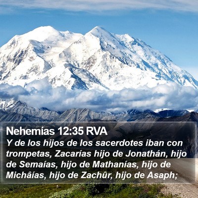 Nehemías 12:35 RVA Bible Verse Image