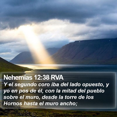 Nehemías 12:38 RVA Bible Verse Image