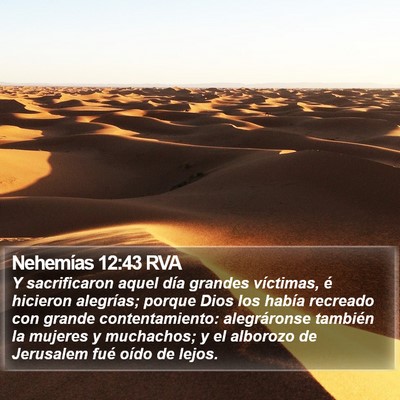 Nehemías 12:43 RVA Bible Verse Image