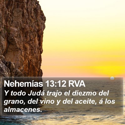 Nehemías 13:12 RVA Bible Verse Image