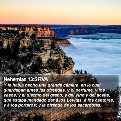 Nehemías 13:5 RVA Bible Verse Image