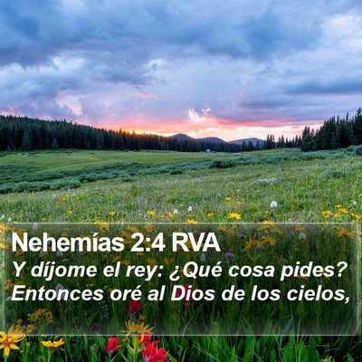 Nehemías 2:4 RVA Bible Verse Image