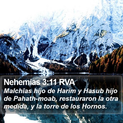 Nehemías 3:11 RVA Bible Verse Image