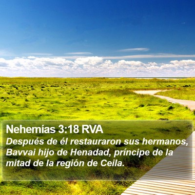 Nehemías 3:18 RVA Bible Verse Image