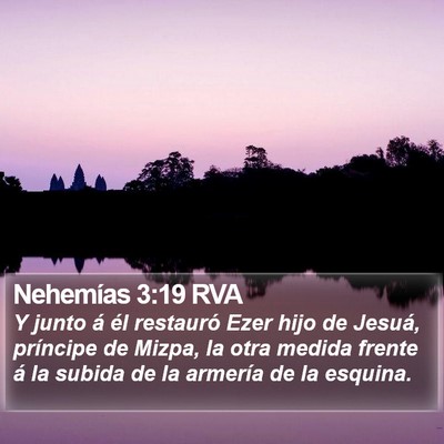 Nehemías 3:19 RVA Bible Verse Image
