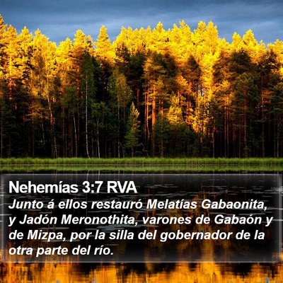 Nehemías 3:7 RVA Bible Verse Image