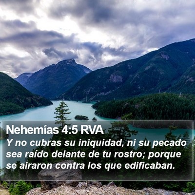 Nehemías 4:5 RVA Bible Verse Image