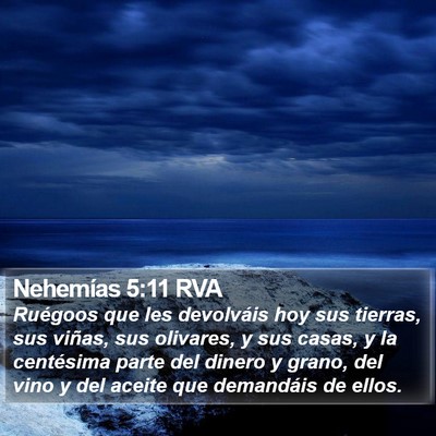 Nehemías 5:11 RVA Bible Verse Image