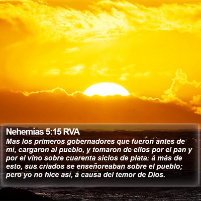 Nehemías 5:15 RVA Bible Verse Image
