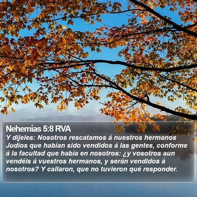 Nehemías 5:8 RVA Bible Verse Image
