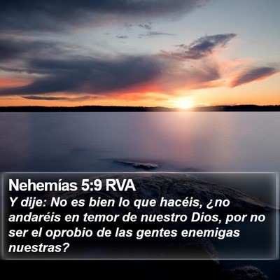 Nehemías 5:9 RVA Bible Verse Image