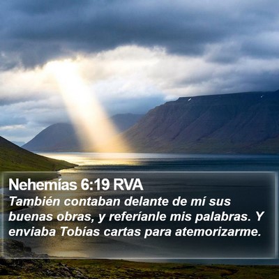 Nehemías 6:19 RVA Bible Verse Image