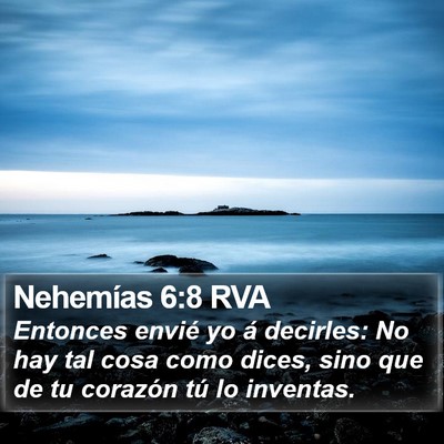 Nehemías 6:8 RVA Bible Verse Image