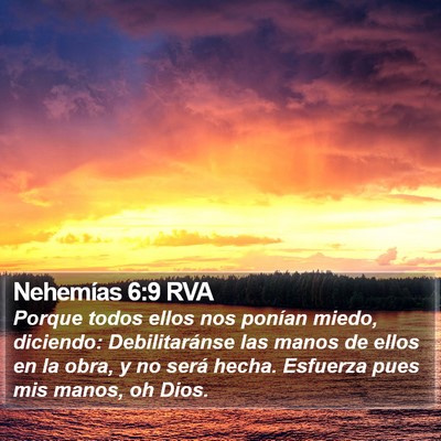 Nehemías 6:9 RVA Bible Verse Image