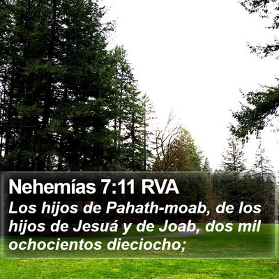 Nehemías 7:11 RVA Bible Verse Image