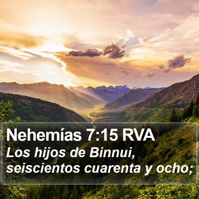 Nehemías 7:15 RVA Bible Verse Image