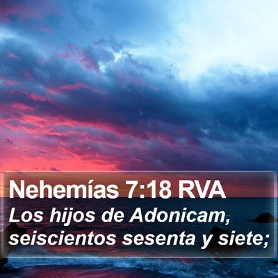 Nehemías 7:18 RVA Bible Verse Image