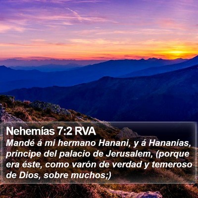 Nehemías 7:2 RVA Bible Verse Image