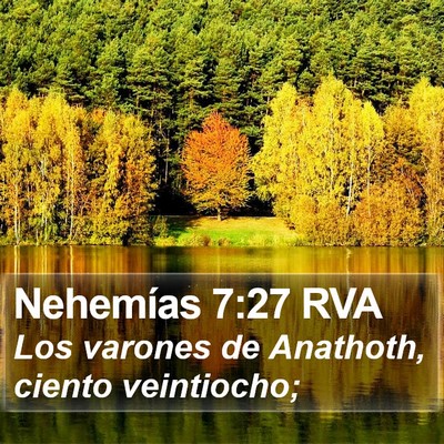 Nehemías 7:27 RVA Bible Verse Image