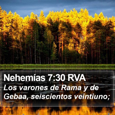 Nehemías 7:30 RVA Bible Verse Image