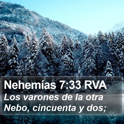 Nehemías 7:33 RVA Bible Verse Image