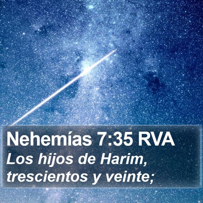 Nehemías 7:35 RVA Bible Verse Image