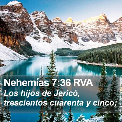 Nehemías 7:36 RVA Bible Verse Image