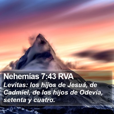 Nehemías 7:43 RVA Bible Verse Image