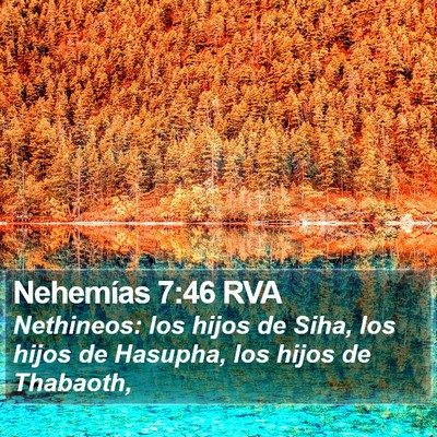 Nehemías 7:46 RVA Bible Verse Image