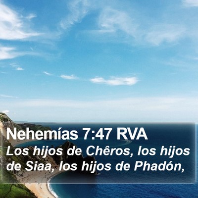 Nehemías 7:47 RVA Bible Verse Image
