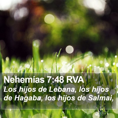 Nehemías 7:48 RVA Bible Verse Image