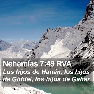 Nehemías 7:49 RVA Bible Verse Image