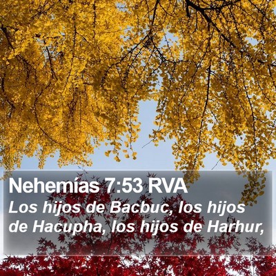 Nehemías 7:53 RVA Bible Verse Image