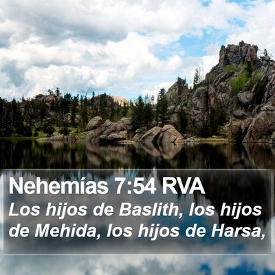 Nehemías 7:54 RVA Bible Verse Image