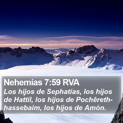 Nehemías 7:59 RVA Bible Verse Image