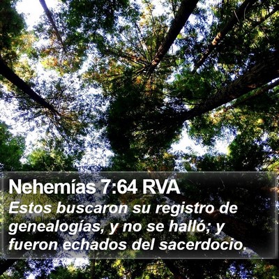 Nehemías 7:64 RVA Bible Verse Image