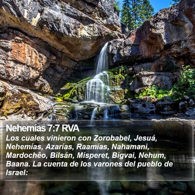 Nehemías 7:7 RVA Bible Verse Image