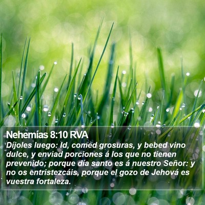 Nehemías 8:10 RVA Bible Verse Image