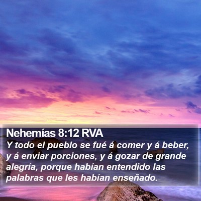 Nehemías 8:12 RVA Bible Verse Image