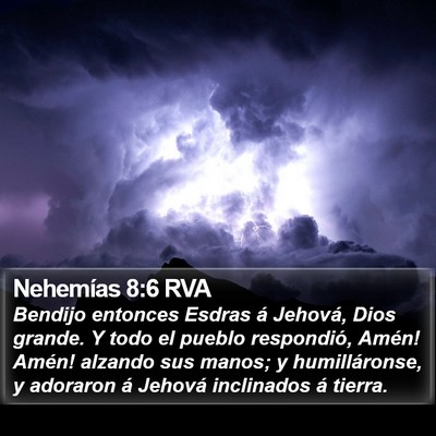 Nehemías 8:6 RVA Bible Verse Image