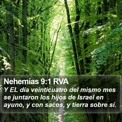 Nehemías 9:1 RVA Bible Verse Image
