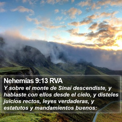 Nehemías 9:13 RVA Bible Verse Image